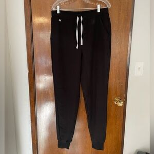 Wear Figs Tansen Jogger Scrub Pants in Black, Large, Tall